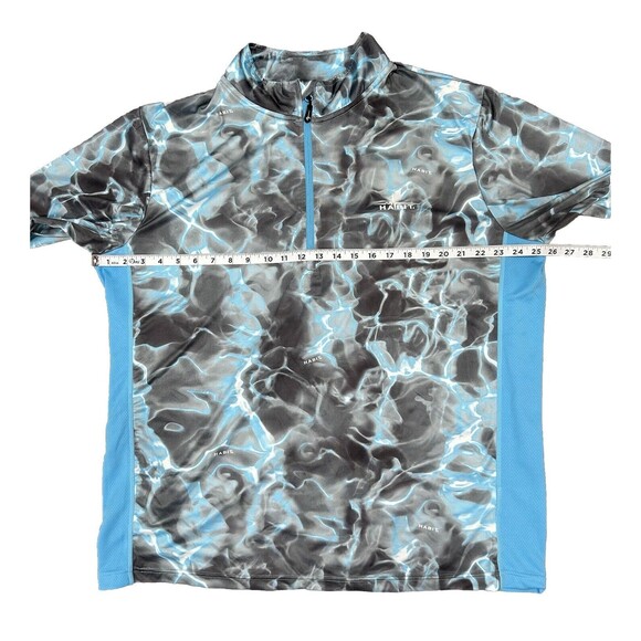 Habit Alaskan Blue Waves Men's Long Sleeve 1/4 Zip Performance Layer Pullover XL - Picture 3 of 6